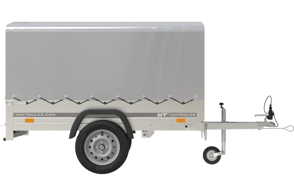Remorque 750 kg 200 x 125 avec bâche dôme et arceau Garden Trailer 201 KIPP