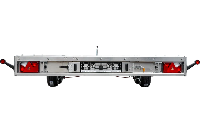 Dépanneuse plate-forme en aluminium à deux essieux UNIPLAT 600 ALU PTAC 3500 KG avec rampes de chargement – Image 3