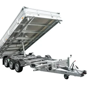 Remorques Benne Hydraulique 3 essieux 400×200 UNITRAILER TASKER 400/3C 3500 KG